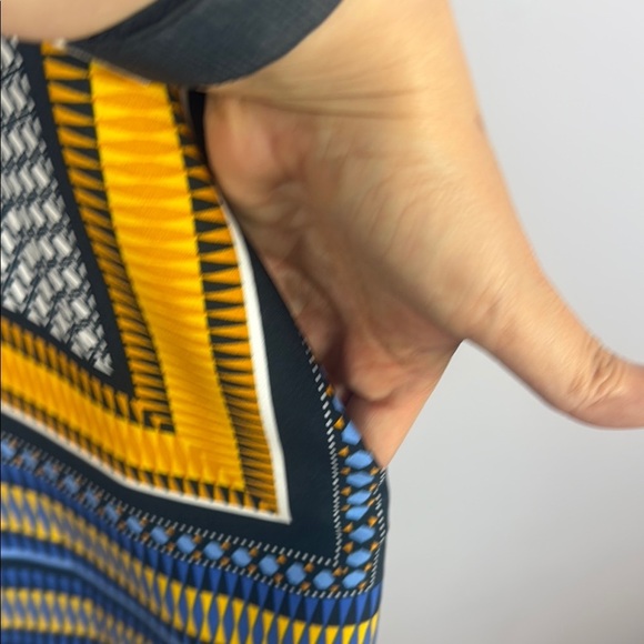 Zara Geometric Print Women's Tunic Dress with Pockets Size XL - Picture 10 of 12